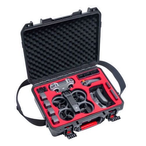KOMYTOO Avata 2 Hard Case, Waterproof Carrying Case Designed for DJI Avata 2 Fly More Combo with DJI Goggles 3/RC Motion 3/FPV Remote Controller 3, Battery Charging Hub, FPV Drone