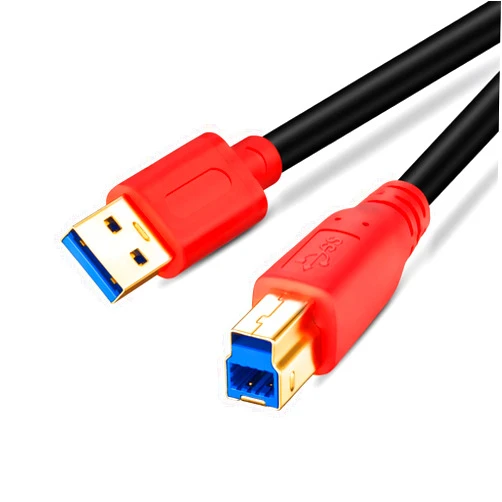 Tan QY USB 3.0 Cable A Male to B Male 15Ft, Type A to B Male Compatible with Hard Disk Drive,Printers,Scanner,USB Hub,Monitor and More (5M/15Ft)