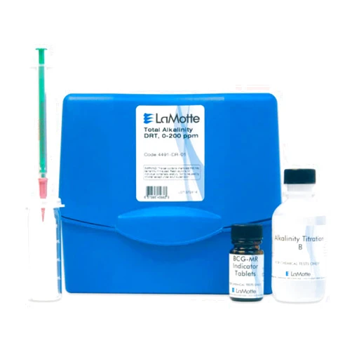 LaMotte 4491-DR-01 Model WAT-DR Total Alkalinity Direct Reading Titrator Individual Test Kit, 0-200 ppm Range, 4ppm as CaCO3 Sensitivity