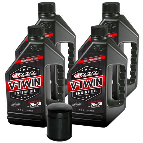 MaximaHiflofiltro VTEOCK10 Full Synthetic Engine Oil Change Kit for Harley Davidson Sportster V-Twin
