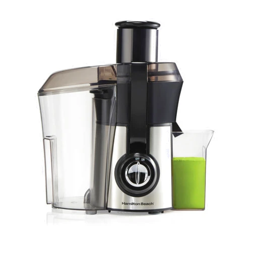 Hamilton Beach Juicer Machine, Big Mouth 3” Feed Chute for Whole Fruits and Vegetables, Easy to Clean, Centrifugal Extractor, Vegetable & Fruit Juicer, BPA Free, 800W Motor, Stainless Steel