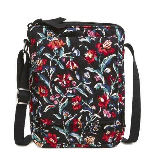 Vera Bradley Women's Cotton Mini Hipster Crossbody Purse with RFID Protection