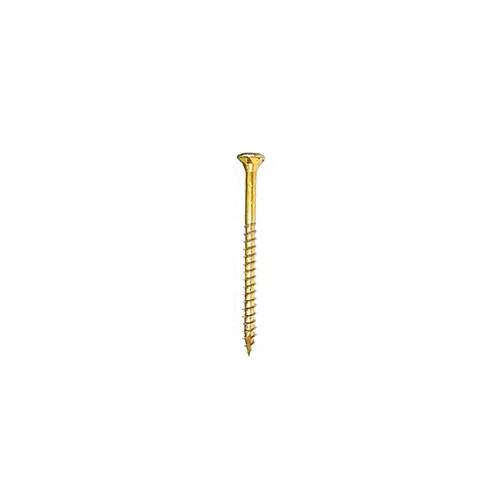 GRK, Size, Gold 772691001733 Fasteners R4 No. 12, No. 14 x 5-5/8 in. L Star Countersk Head Coated Steel Multi-Purpose Screws