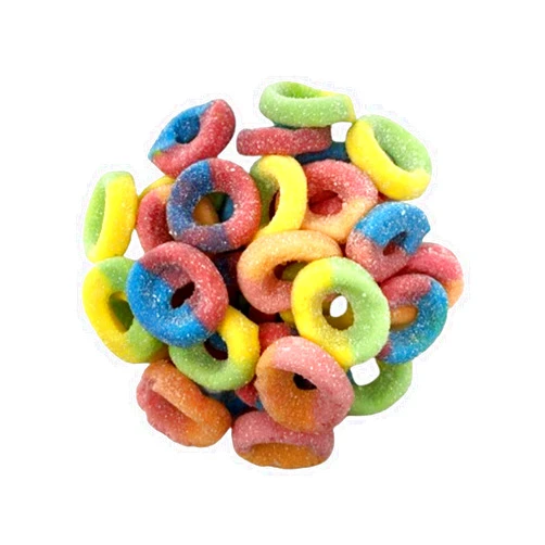 NUYAFFA Halal neon sour gummy rings, delicious halal 5lb bulk candy bag, multi-color sour gummy, assorted fruit flavors gummies, tasty halal gummies & candy gift party size for all occasions