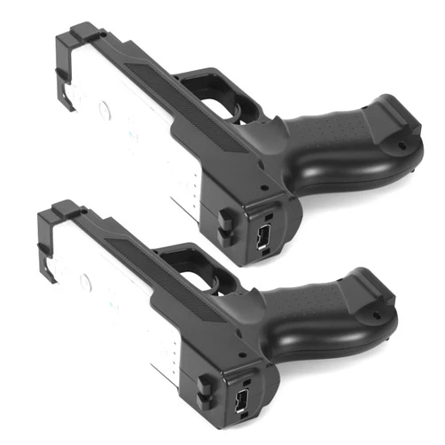 GLCONN Motion Plus Compatible with Wii Games, Wii Controller, Shooting Games - Set of 2