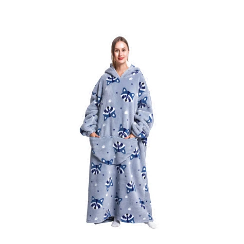 ZXIMU Blanket Hoodie Long,Extra Long Wearable Blanket Oversized Hoodie Blanket Hoodies for Women Snuggle Blankets for Women