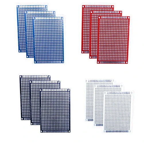 Babaili 20 Pcs (4x6cm) Double Sided PCB Board Prototype Kit Soldering 4 Colour Universal Printed Circuit Board for DIY Soldering and Electronic Project