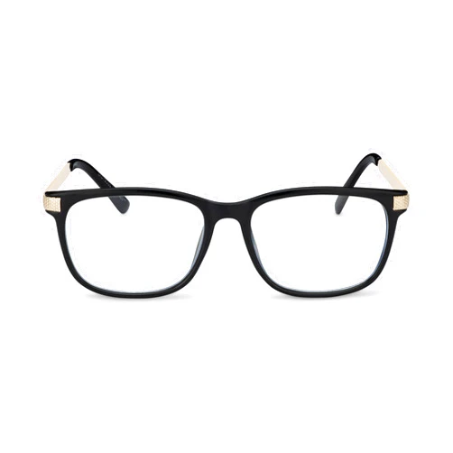 LADYBOSS GLASSES Dimensions (Black) | Anti-Blue Light Glasses | By Women, For Women | Clear Lens Technology | Blue-Light-Blocking Glasses For Eye Strain Protection Against Both UVA & UVB Rays