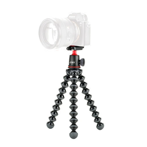 JOBY GorillaPod 3K Kit, Compact Tripod 3K Stand and Ballhead 3K for Compact Cameras, Tripod Kit, Travel Tripod for Cameras, Holds Devices up to 6.6lbs, JB91507, Made in Italy, Black/Charcoal