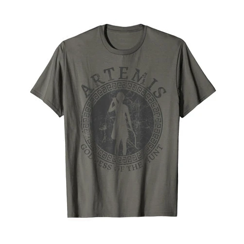 Ancient Gods Merch Artemis Greek Goddess Of The Hunt Ancient Greece Mythology T-Shirt