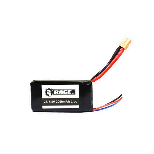 Rage R/C - 2S 7.4V 2000mAh Lipo Battery; Imager 390