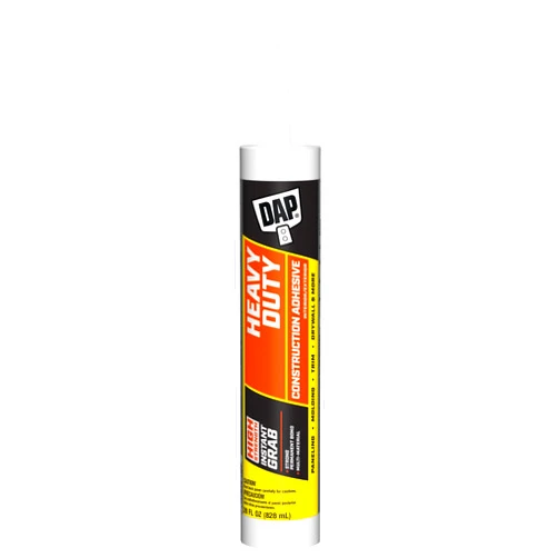 DAP 27510 28 Oz DynaGrip Heavy Duty Exterior & Interior Construction Adhesive, 28 FL OZ, Off- White