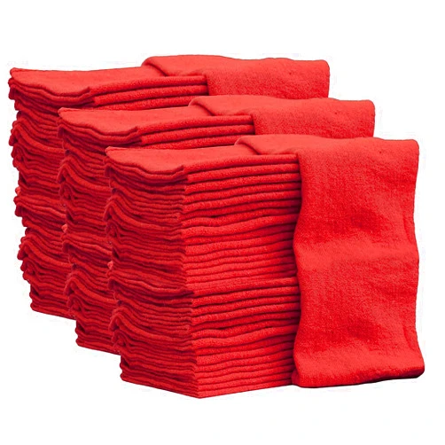 Nabob Wipers Auto Mechanic Shop Towels 300 Pack Shop Rags 100% Cotton Size 14