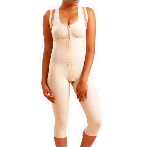 MARENA SFBHM Stage 1 Post-surgical Compression Girdle with High-Back & Front Closure – Adjustable Mid-Calf Length
