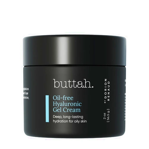 Buttah. by Dorion Renaud Buttah Skin by Dorion Renaud Oil-Free Hyaluronic Gel Cream 2oz - Daily Moisturizer - Hyaluronic Acid for Deep Hydration - AM & PM Moisturizer - Naturally Based Skin Care - Black-Owned Skincare
