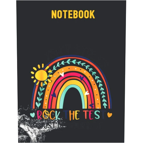 By LUCAS MAHONEY (Author) Rainbow Don't Stress Just Do Your Best Rock The Test Testing Notebook 140 Pages 8.5x11in