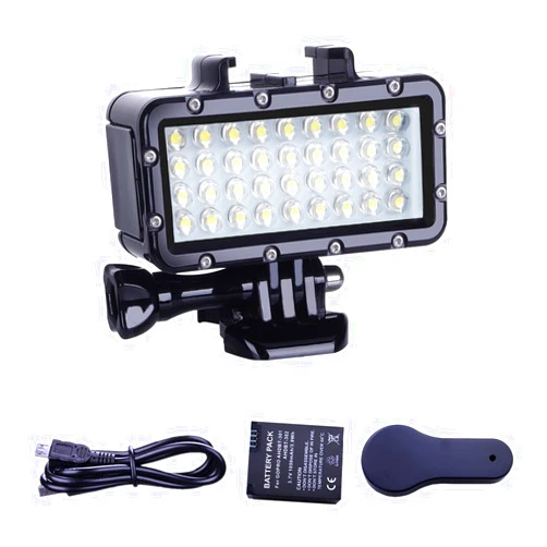 Suptig Diving Light High Power Dimmable Waterproof LED Video Light Fill Night Light Diving Underwater Light Waterproof 147ft for Gopro Hero 13/Hero 12/11/10/9/8/7/6/5/5S/4/3+ More Action Cam