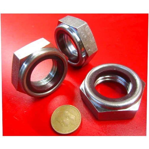 K-mac Grade 2 Zinc Plated Steel Nylon Insert Locknuts RH 1 1/4