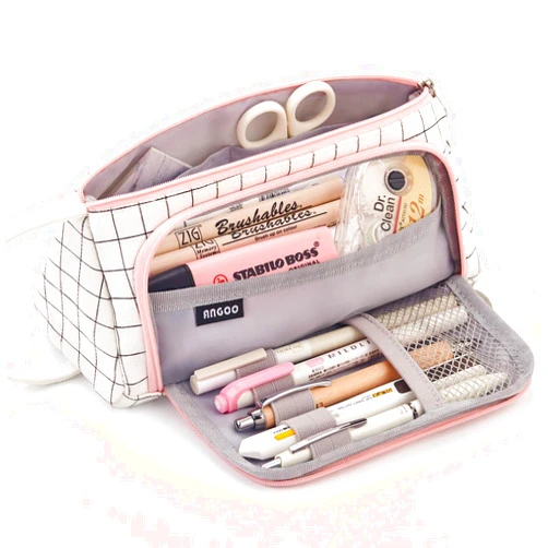 EASTHILL Big Capacity Pencil Case Pouch Pen Case Simple Stationery Bag School College Office Organizer for Teens Girls Adults Student