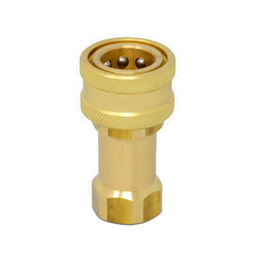 Summit Hydraulics 3/8″ NPT ISO 7241-B Brass Quick Disconnect Hydraulic Female Coupler