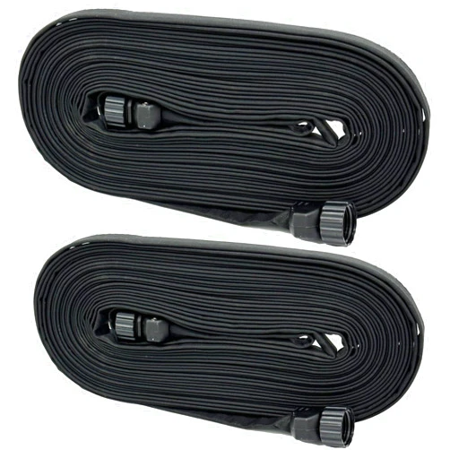 YXWUIVP 2-Pack 25-Foot (50-Foot) Flat Soaker Hose - Providing an Efficient Watering Solution For Your Garden - with 3/4 Thread Connection Joints (25FT×2)