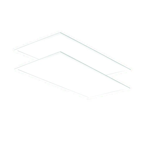 Lithonia Lighting CPX 2X4 ALO8 SWW7 CP2 LED 2 ft. x 4 ft. Flat Panel Ceiling Light for Shop Lighting Home Improvement, Adjustable Light Output 3800-6200 Lumens, 3500K-5000K Switchable CCT, 2-Pack