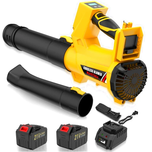 Wavetoka Cordless Leaf Blower with Battery and Charger, 540 CFM/170 MPH Electric Blower Cordless, 2 X 4.5Ah Lightweight Battery Operated Leaf Blower for Patio Cleaning Lawn Care Debris and Dust