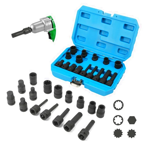 DUOYI Brake Caliper Socket Set 16 Specifications Brake Caliper Removal Tool Kit High Torque 1/2