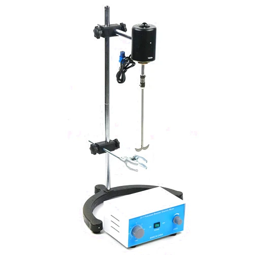 Kaibrite Electric Overhead Stirrer lab, Digital Auto Stirrer with Time Setting & Speed Adjusting, Adjustable Height Mechanical Precision Mixer with Magnetic Stirrer Bar (100 watt)