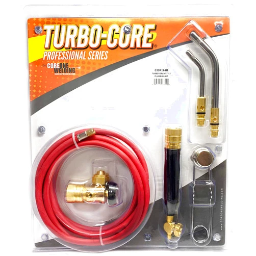 COREONE WELDING TURBO-CORE X4B Air Acetylene Brazing And Soldering Professional Series Plumbing and HVAC Kit COR X4B