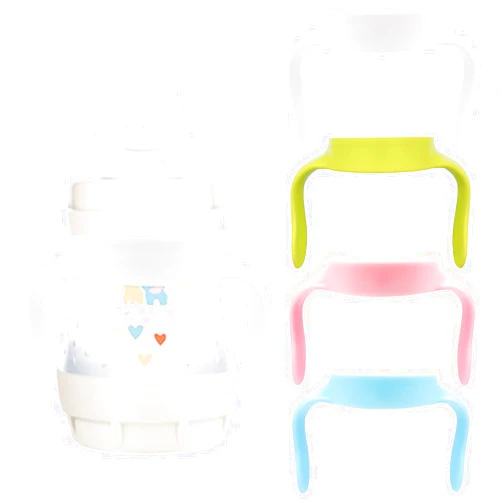 Giftophilia Baby Bottle Handles Compatible for Mam Bottles, Feeding Bottles Holder Accessories, Pack of 4