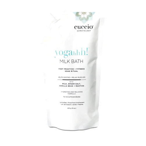 Cuccio Naturale Cuccio Somatology Yogahhh Milk Bath - Restores Moisture to Dry Skin - Draws Out Discomfort from Sore, Swollen Muscles - Removes Excess Sweat from Pores - Exfoliates The Skin - Paraben Free - 16 oz