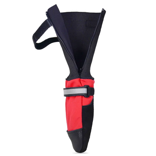 Muttluks, Muttluks Deluxe Waterproof Winter Dog Boots with Side Zipper Opening and Top Fastening Strap for Cold Weather - 4 Boots