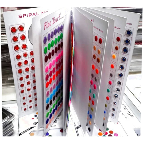 Hare Krishna Indian 960 Indian Velvet Women Stylish Bindi Booklet Fashion Beautiful Round Stones Bindi Book For Women Bindi Crystal and Solid Bindi