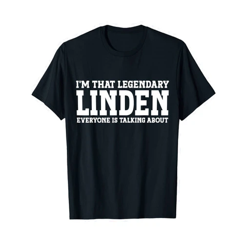 Linden Gifts Linden Tee Men Name Birthday Gifts Linden Personal Name First Name Funny Linden T-Shirt