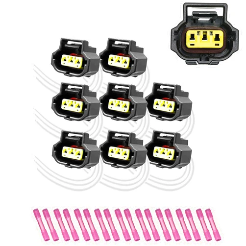 GROBARPART 8 Pcs Ignition Coil Connector Plug Pigtail Wiring Harness Compatible With Dodge Charger, Challenger, Durango, Ram 1500 2500 3500, Magnum, Dakota, Chrysler 300, Aspen (2000-2020)