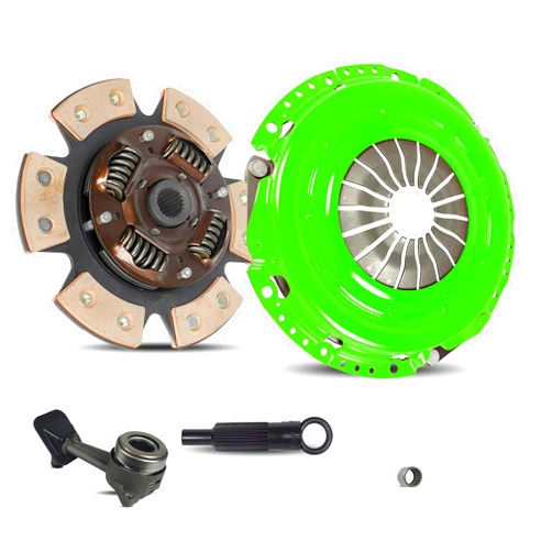 MITSUKO Clutch And Slave Kit Set works with Focus Base SE S2 ZTS ZTW ZX3 ZX5 Sony Limited Edition Manual Mid High 2000-2004 2.0L L4 GAS DOHC (6-Puck Clutch Disc Stage 2)