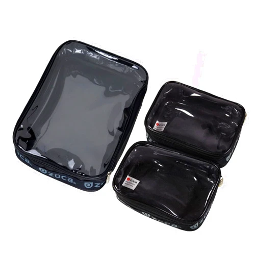 ZUCA Utility Pouch Combo Set - 1 Large & 2 Mini Utility Makeup Pouch - Durable, Spacious Cosmetic Storage Solution for Travel & Professional Use