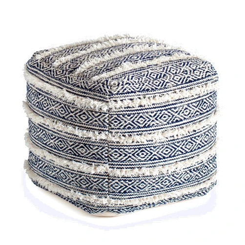 Anji Mountain 100% Handmade & Handcrafted Comfortable Home Décor Pouf Ottoman Footrest for Living Room, Bedroom, Nursery, Kidsroom, Patio Furniture - (20