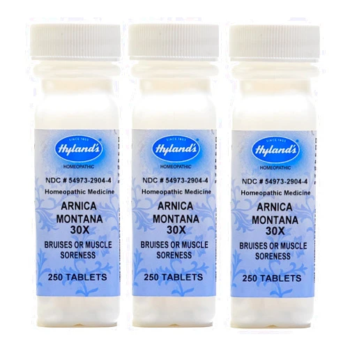 Hyland's, Inc Arnica Tablets, Arnica Montana 30X by Hyland's, Natural Relief of Muscle Pain, Swelling, Bruising, Soreness, and Stiffness, 250 Count (3 Pack)