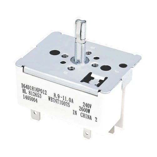 PEIUJIAN WB24T10025 Surface Burner Control Switch, Replace for GE Stove Parts, WB24T10025 Electric Surface Infinite Switch, Compatible Number AP2024072, 769692, AH236750, EA236750, PS236750 154510, 8 Inch