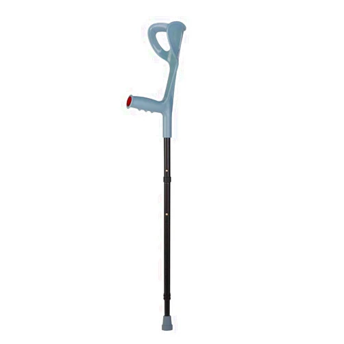 VISIONU Lightweight Foldable Forearm Crutch, Aluminum Walking Stick,Height Adjustable, Ergonomic Handle with Comfortable Grip 2ZG-0IGM (Black)