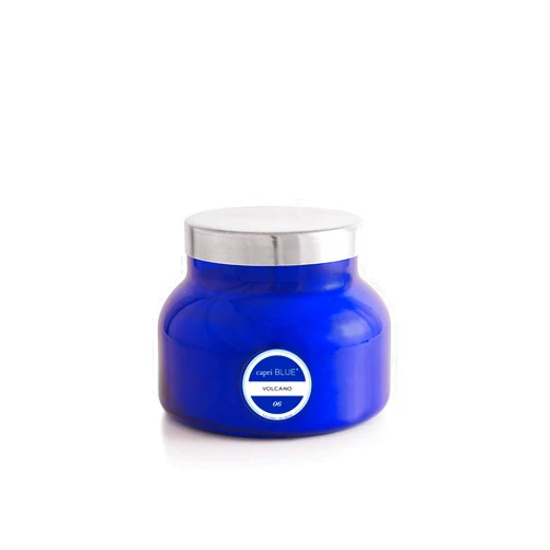 Capri Blue Volcano Scented Candle - Blue Signature Jar Candle - Luxury Capri Blue Citrus Candle -Glass Candle with Soy Wax Blend - Long Burning Highly Scented Candle for Home (19 oz)