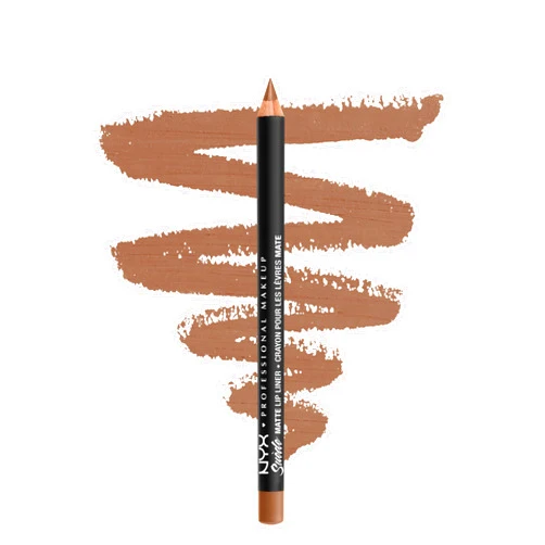NYX PROFESSIONAL MAKEUP Suede Matte Lip Liner, Velvety-Smooth, Long-Lasting Formula For A Defined Lip Makeup Look - Sandstorm (Brown)