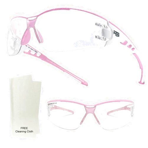 HTS HUNTERSKY Super Flexible Lightweight Anti Fog Wrap-Around U6 Clear Shooting Safety Glasses with ANSI Z87.1 Scratch Resist