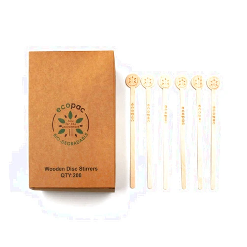 EVYIENEN Wooden Coffee Stirrer Sticks Disposable Environmentally Friendly Biodegradable Cafe Grade Beverage Stir Sticks for 7 InchCoffee Milk Cocktail Tea (200PCS)