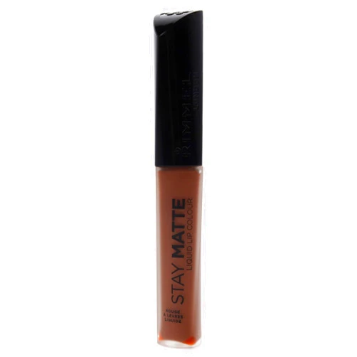 Rimmel London Stay Matte Liquid Lip Color with Full Coverage Kiss-Proof Waterproof Matte Lipstick Formula that Lasts 12 Hours - 731 Scandalous, .21oz