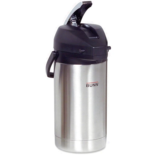 BUNN AIRPOT30 3 Liter Lever Action Airpot, Stainless Steel/Black