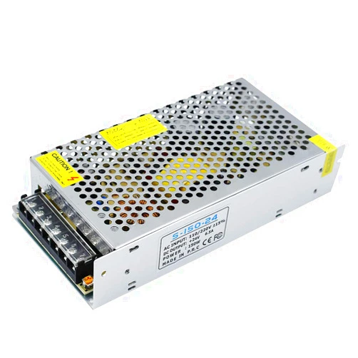 inShareplus 24V 6.5A 150W, DC Universal Regulated Switching Power Supply, Converter AC 100-240V to DC 24 Volt LED Driver, Transformer,Adapter for LED Strip Light, Computer Project