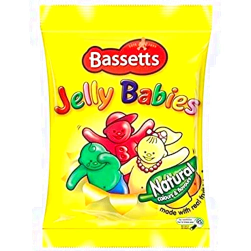 Maynards Bassetts Jelly Babies - 165g - Pack of 4